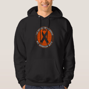 Multiple Sclerosis Ms Warrior Wife Orange Ribbon M Hoodie
