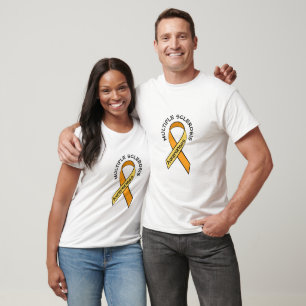 Multiple Sclerosis Orange Awareness Ribbon Shirt