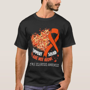Multiple Sclerosis Ribbon Support Squad MS Awarene T-Shirt