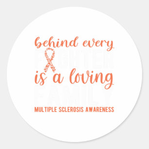 Multiple Sclerosis Support Squad Classic Round Sticker