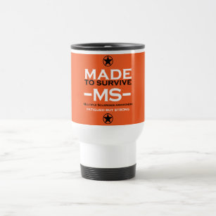 multiple sclerosis Survivor Support Awareness Gift Travel Mug