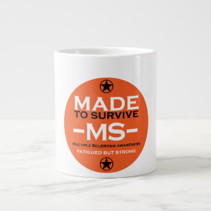 multiple sclerosis Survivor Support Awareness Large Coffee Mug