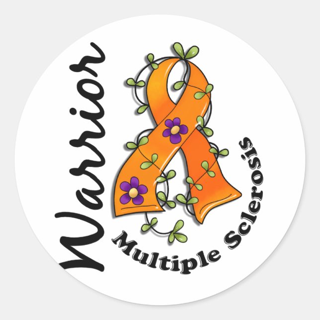 Multiple Sclerosis Warrior 15 Classic Round Sticker (Front)