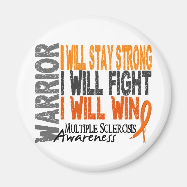 Multiple Sclerosis Warrior Magnet (Front)