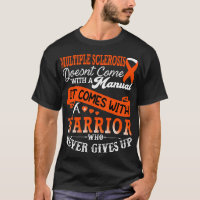 Multiple Sclerosis Warrior Orange Ribbon MS Diseas