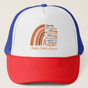 Multiple Sclerosis Warrior Supporting Fighter Trucker Hat