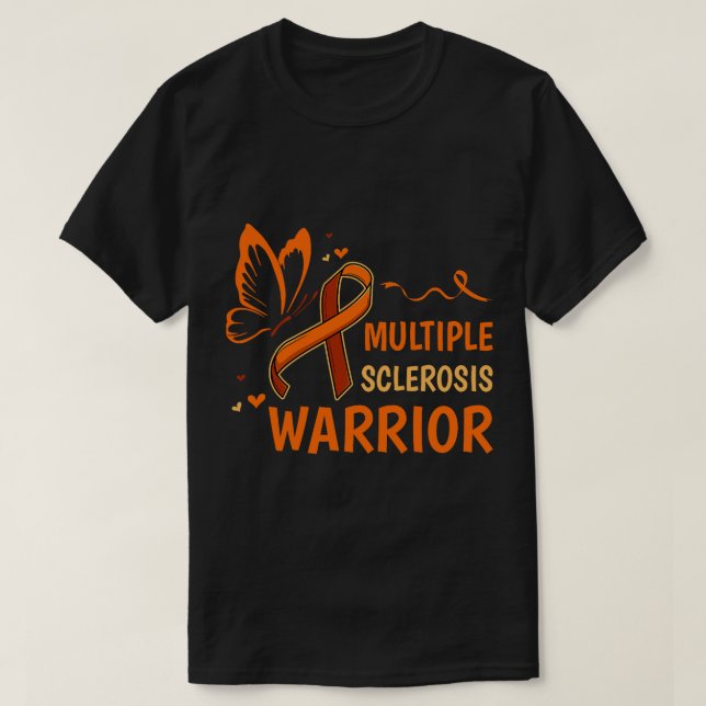 Multiple Sclerosis Warrior T-Shirt (Design Front)