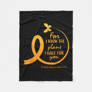 Multiple Sclerosis Women Mum Christian Bible Fleece Blanket