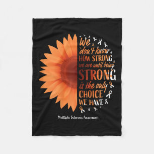 Multiple Sclerosis Women Mum Ms Awareness Fleece Blanket