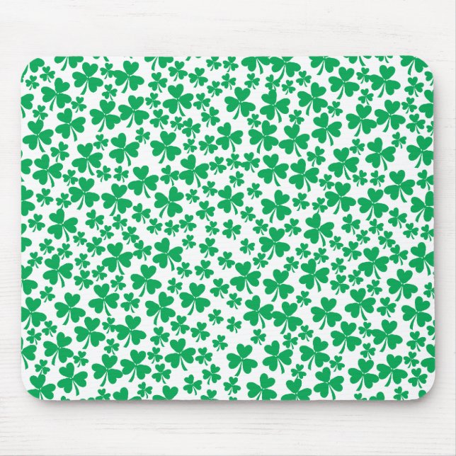 Multiple Shamrocks Mouse Pad (Front)
