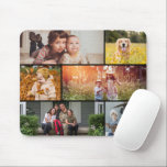 Multiple snapshots landscape collage Photo Mouse Pad<br><div class="desc">Customise with your Instagram photos or other small photos and arrange/crop within frames,  frame colour and thickness is editable in the full customizer</div>