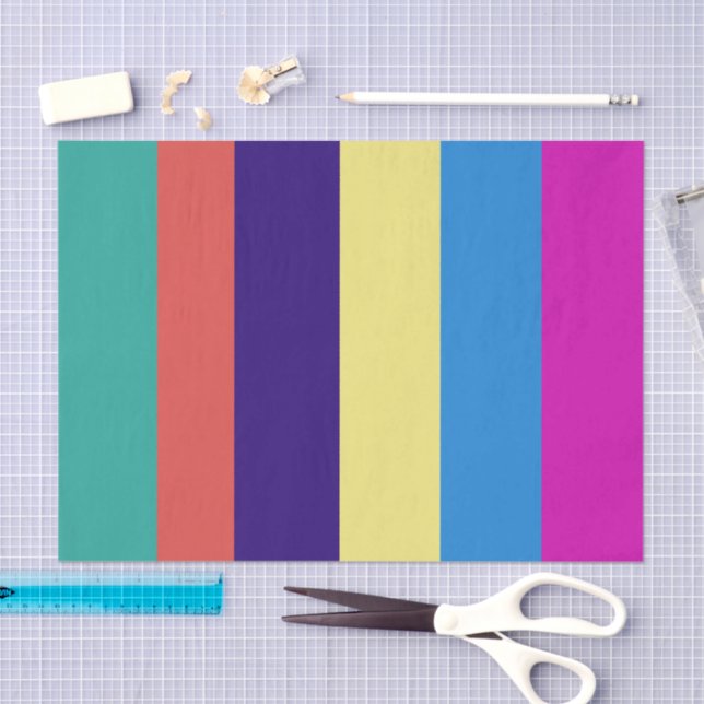 Multiple Solid Colours Decoupage Tissue Paper  (Craft)