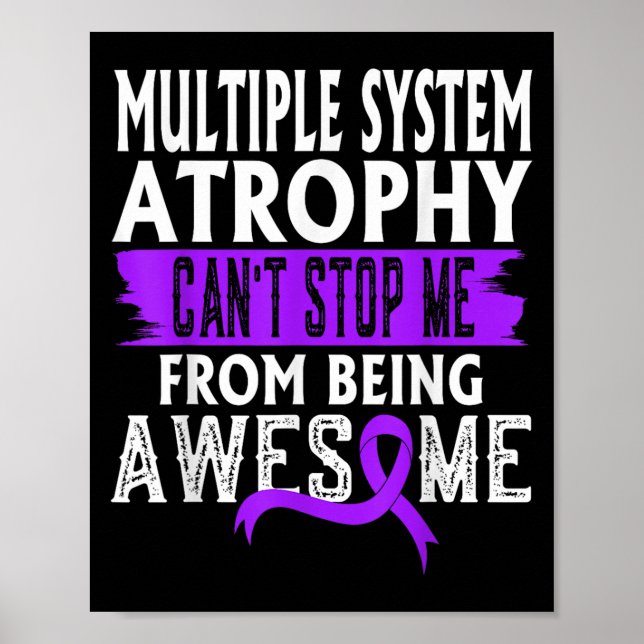 Multiple System Atrophy Msa Awareness Can't Stop M Poster (Front)