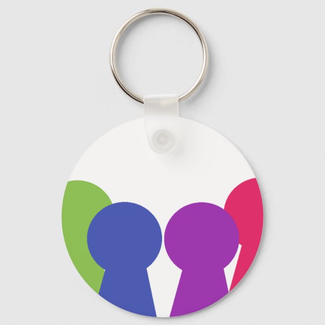 multiple system keychain! key ring (Front)