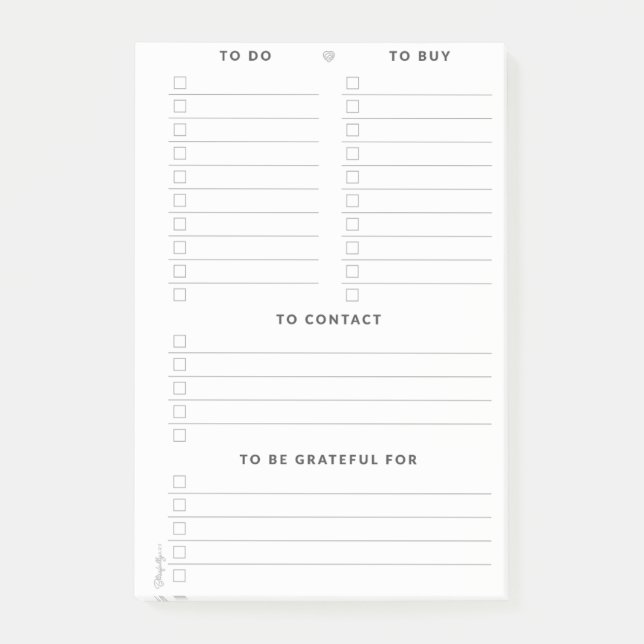 Multiple ToDo's Post-It® Notes (Front)