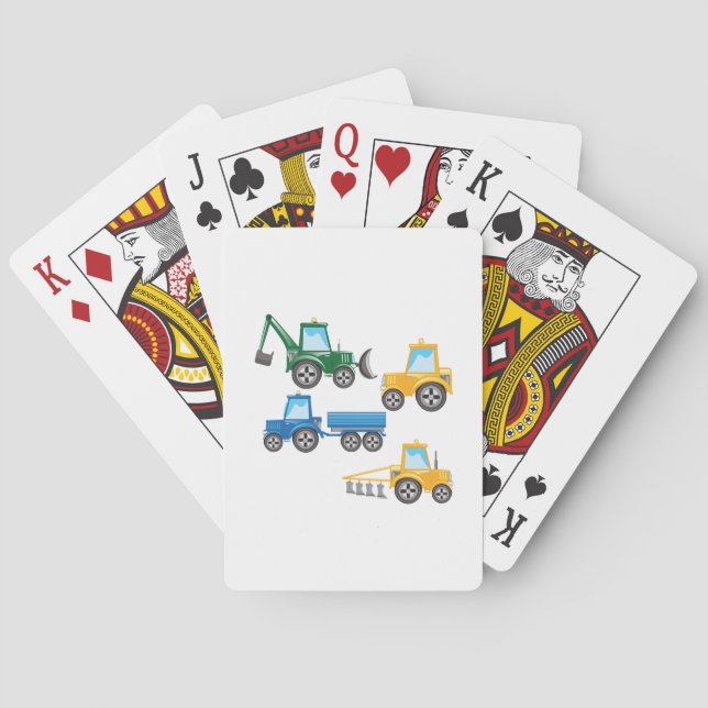 Multiple Tractors Playing Cards (Back)