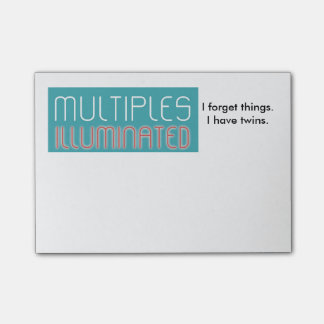 Multiples Illuminated Post-It Notepad (Twins)