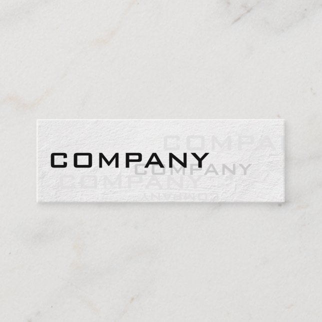 Multiples / White Texture Mini Business Card (Front)