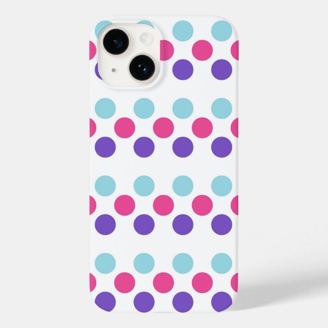 Multisexual Pride Flag Colours Polkadots Case-Mate iPhone Case (Back)