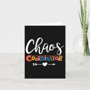 Multitasking Pro For Chaos Coordinator Teacher Card