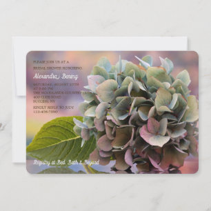 Multitoned Hydrangea Invitation