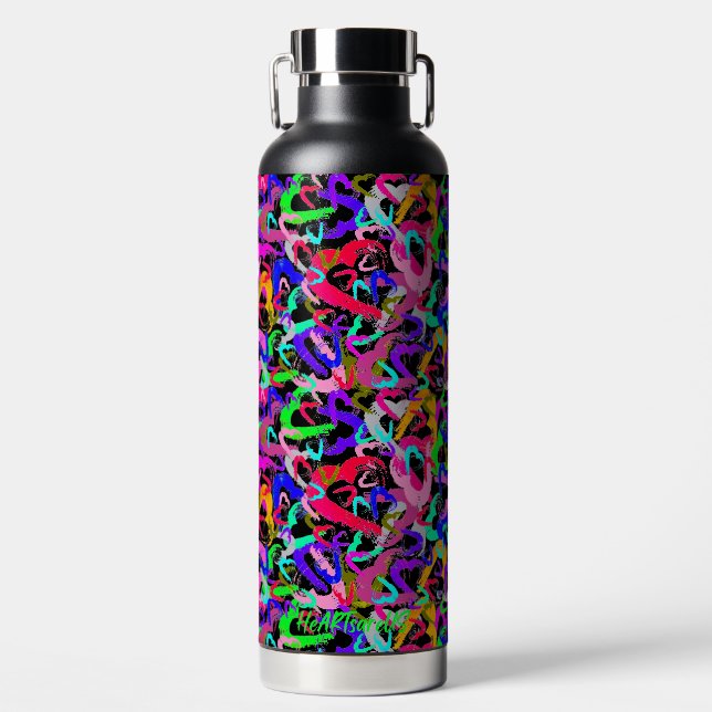 Multiverse Hearts Water Bottle (Front)