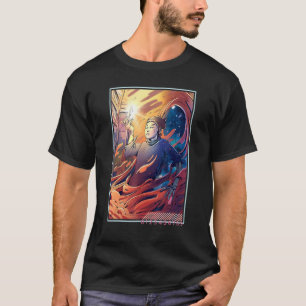 Multiverse Wizard Roboter Aesthetic Art T-Shirt