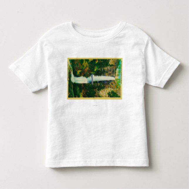 Multnomah Falls and Benson Foot Bridge Toddler T-Shirt (Front)