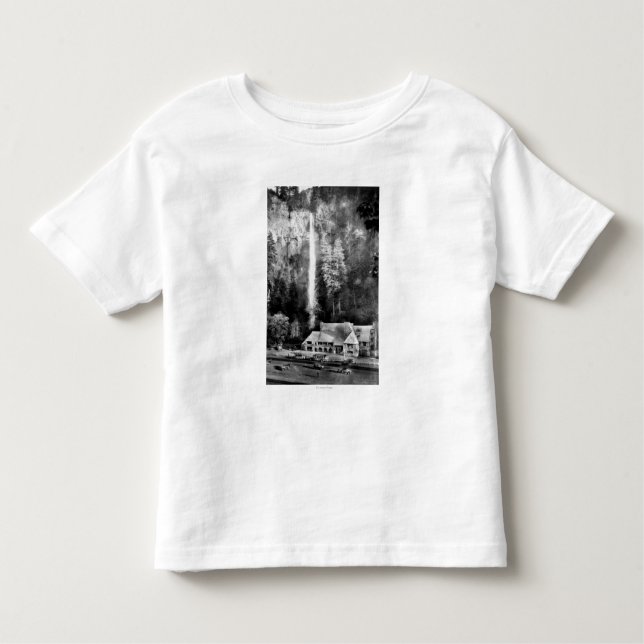 Multnomah Falls and Lodge Photograph Toddler T-Shirt (Front)