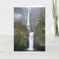 "Multnomah Falls" Birthday Card
