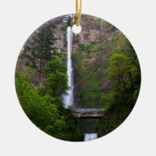 Multnomah Falls Bridge Repair, OR Ceramic Ornament