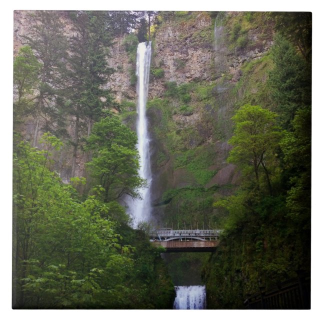 Multnomah Falls Bridge Repair, OR Ceramic Tile (Front)