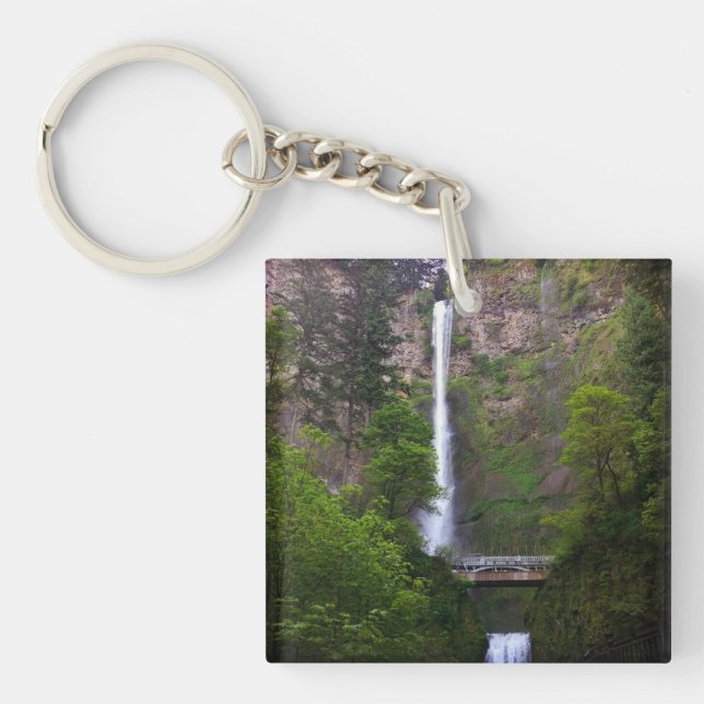 Multnomah Falls Bridge Repair, Oregon Key Ring (Front)
