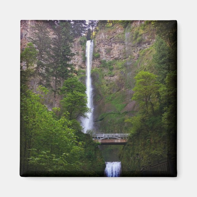 Multnomah Falls Bridge Repair, Oregon Magnet (Front)