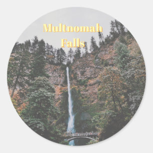 Multnomah Falls Classic Round Sticker