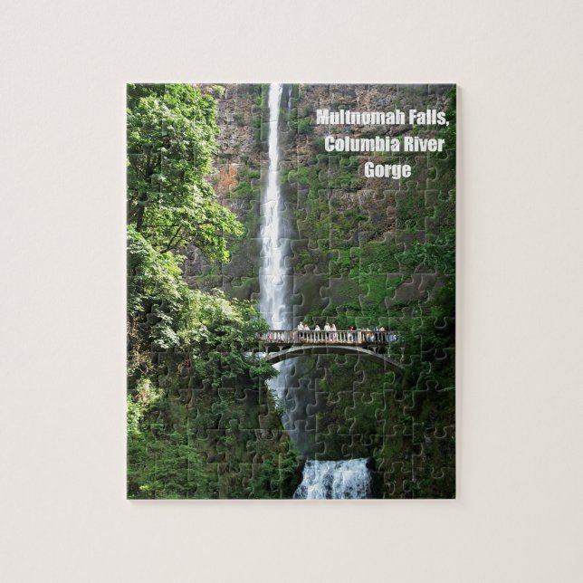 Multnomah Falls, Columbia River Gorge Jigsaw Puzzle (Vertical)