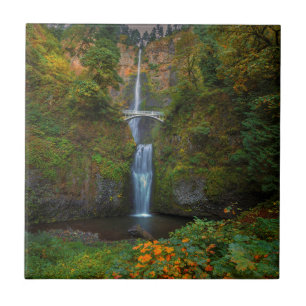 Multnomah Falls Columbia River Gorge, Oregon Ceramic Tile