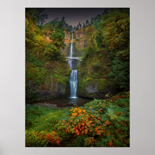 Multnomah Falls | Columbia River Gorge, Oregon Poster (Front)