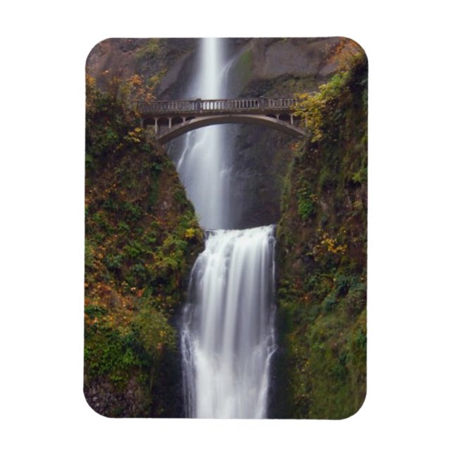 Multnomah Falls in late Autumn Magnet (Vertical)