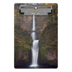Multnomah Falls in late Autumn Mini Clipboard