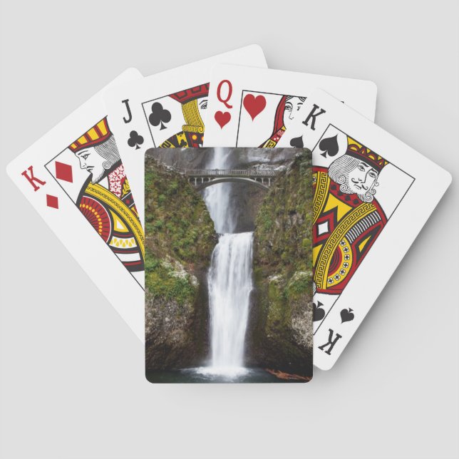 Multnomah Falls in the Columbia Gorge Playing Cards (Back)