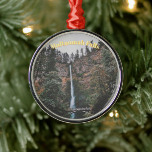 Multnomah Falls Metal Ornament