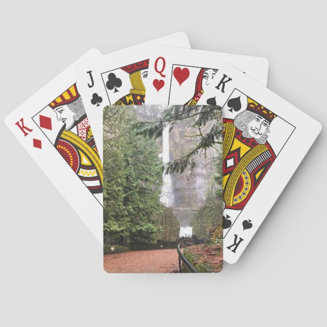 Multnomah Falls, OR Playing Cards (Back)