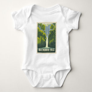 Multnomah Falls   Oregon Baby Bodysuit