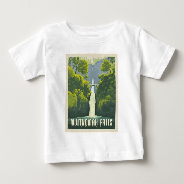 Multnomah Falls | Oregon Baby T-Shirt (Front)