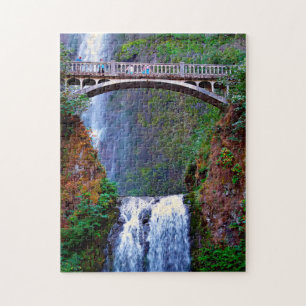 Multnomah Falls Oregon. Jigsaw Puzzle