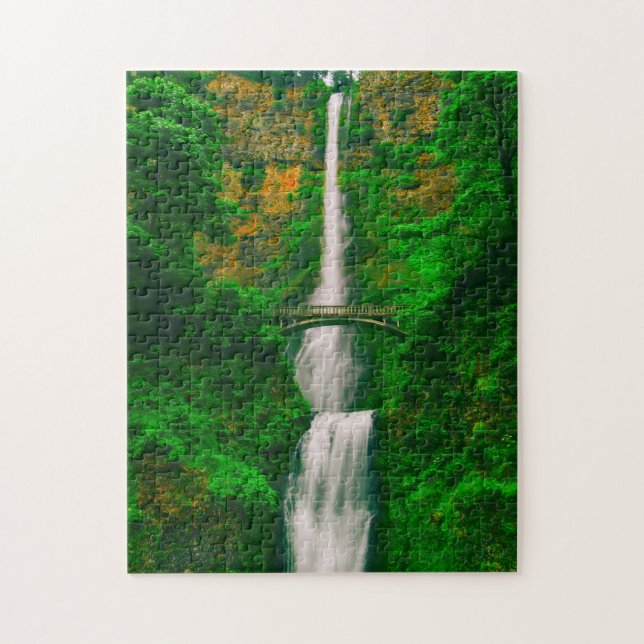 Multnomah Falls Oregon. Jigsaw Puzzle (Vertical)
