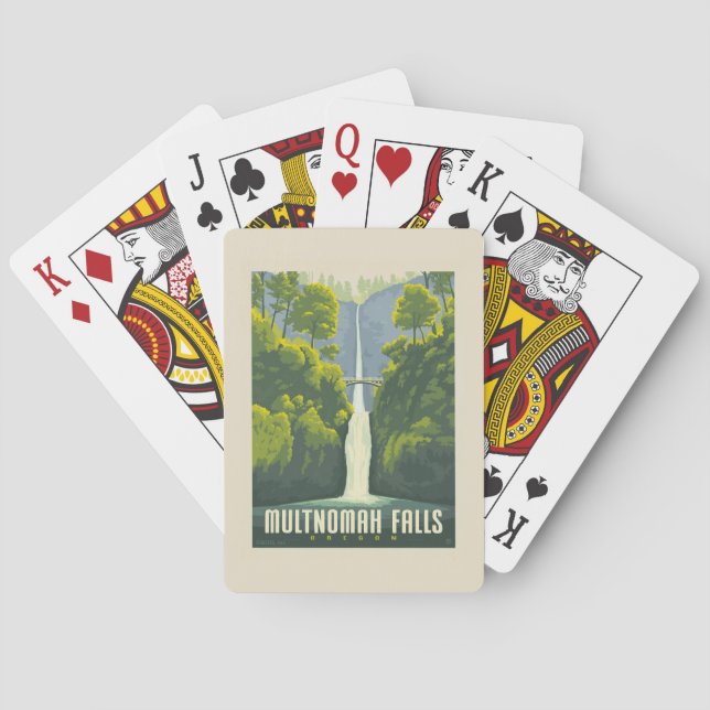 Multnomah Falls | Oregon Playing Cards (Back)