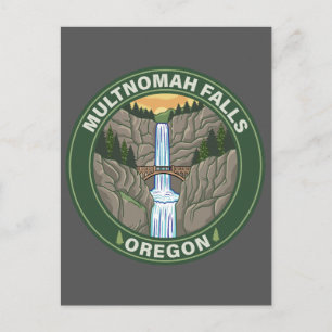 Multnomah Falls Oregon Postcard