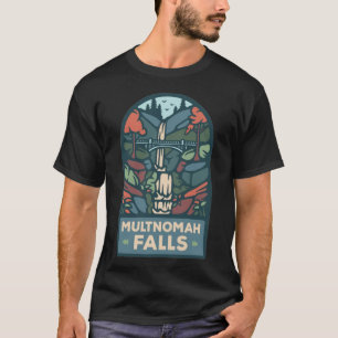 MULTNOMAH FALLS OREGON Sticker T-Shirt